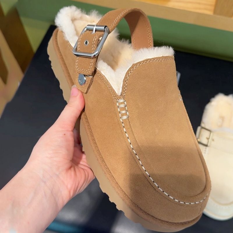 New Designer Evelina Clogs Tasman Slipper Winter Warm Slides Women Backless Loafers Goldenstar Platform Mules Boots Slippers Cozy Slip On Shoes 1179 - 4 of 9
