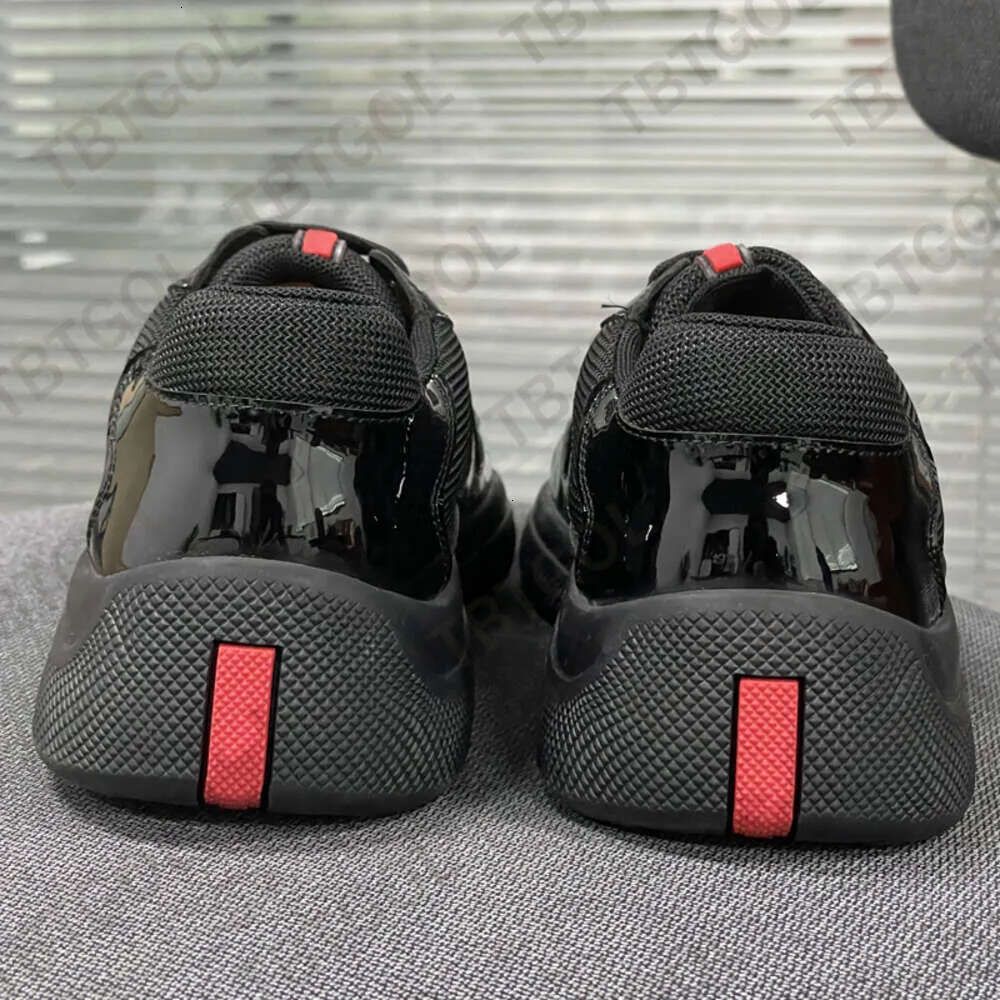 Men Women Americas Cup Xl Leather Sneakers High Quality Patent Leather Flat Trainers Black Mesh Lace-up Casual Shoes Outdoor Runner Trainers Sport Shoe 53 - 6 of 9