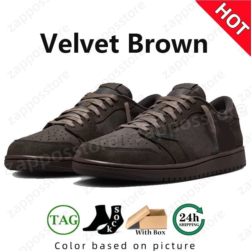 Designer for Men Women Low 1 1s Basketball Shoes Sneakers Black Phantom Tropical Pink Sail Medium Olive Outdoor Sports Trainers Sneaker travi scott low 1 Shoes - 5 of 8