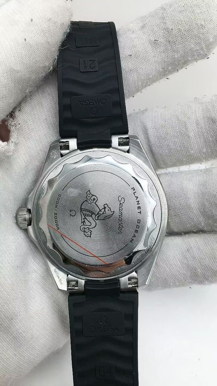 OMEGA Seamaster Planet Ocean 600M Co-Axial Master Cortina Watch Ceramic Bezel Men's Watch Stainless Steel Case Silver Case New Black Case - 8 of 9