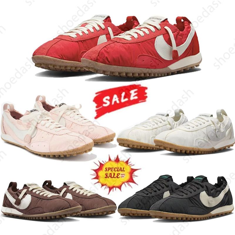 Moons Fashion Jacques Retro Running Shoes Designer Shoes Men Women Nylon Upper Lace Up Non Slip Gum Sole Lightweight Breathable Streetwear Sneakers - 1 of 8