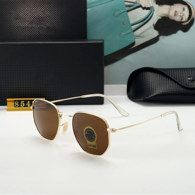 Luxury designer sunglasses 3548 RB sunglasses Hexagonal metal sunglasses Top quality gafas 3447 luxury UV400 Eyewear Classiceyeglasses for men and women 51mm - 9 of 9