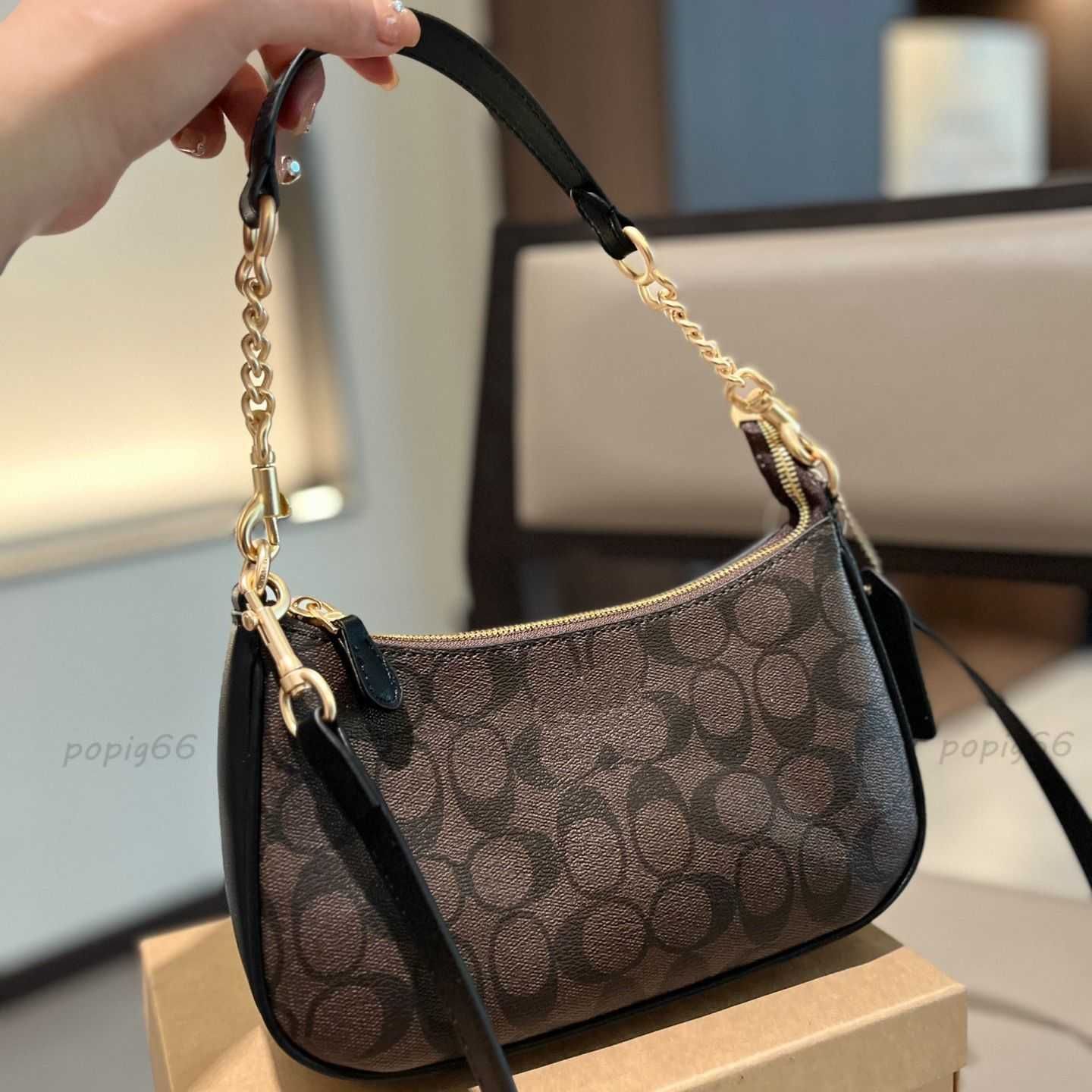Shoulder Bags Fashion Designer Underarm Small Handbags Women Shoulder Bag Half-moon ladies Baguette Purse Chain Strap Croissant bags Large Capacity Chain Bag - 1 of 8
