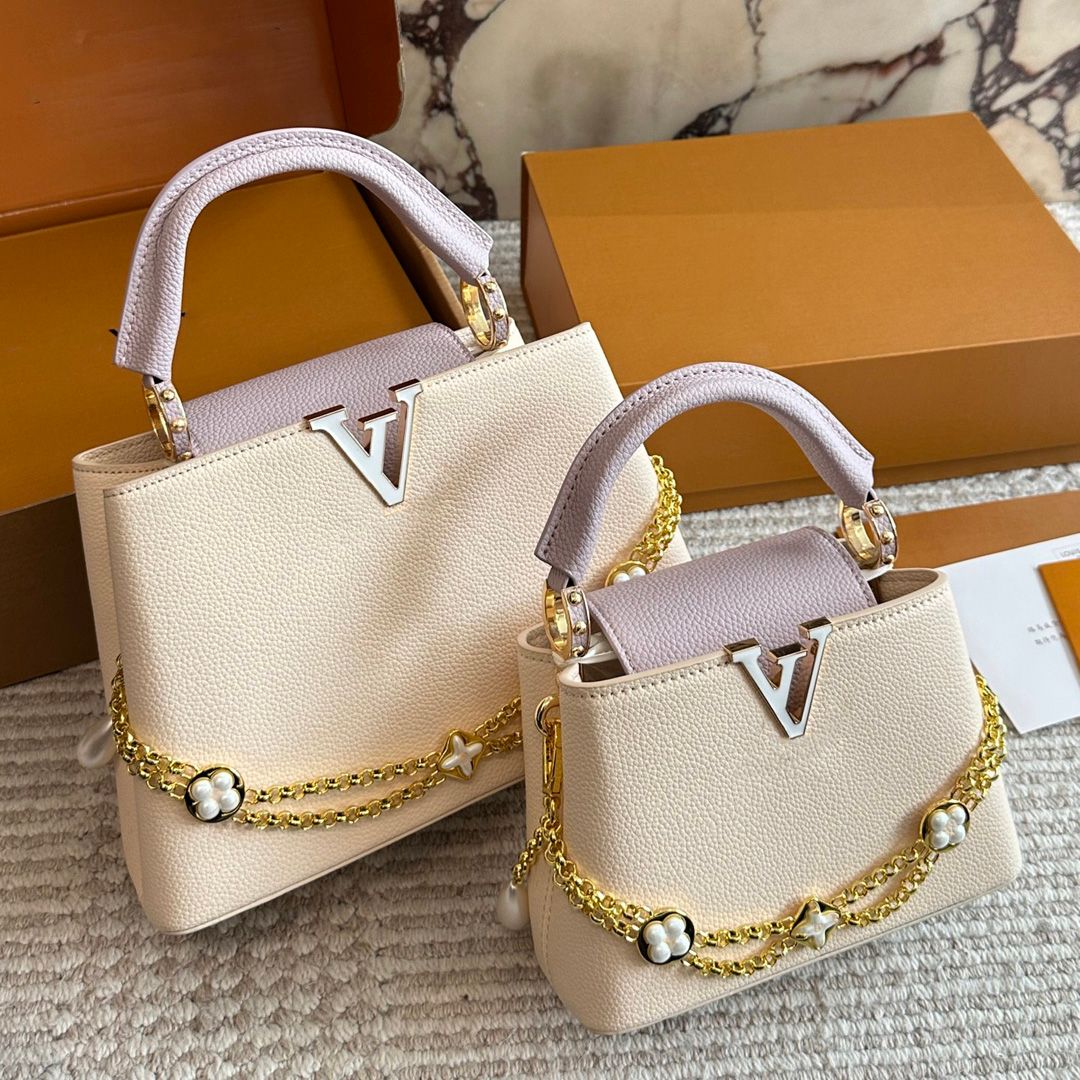 10A Capucines Designer Bag shoulder bag tote bag CrossBody Womens Leather Evenning bags Fashionable Shoulder Clutch Bags high quality shopping bags Lady bags - 5 of 7