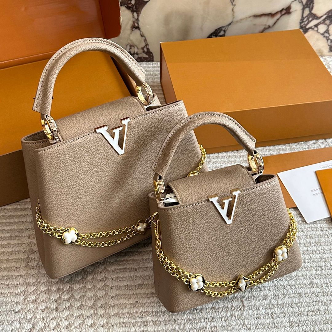 10A Capucines Designer Bag shoulder bag tote bag CrossBody Womens Leather Evenning bags Fashionable Shoulder Clutch Bags high quality shopping bags Lady bags - 3 of 7
