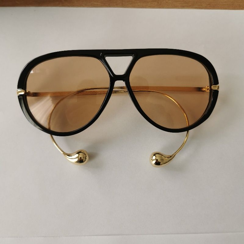 Luxury Designer Sunglasses for Women Pendant Designer Men Womens Oversized Pilot Sun Glasses Zonnebril Lunette De Soleil Gafas - 3 of 5