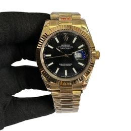 Rolex Gold Datejust Oyster 126334 41mm Upgraded Jubilee Strap Automatic Stainless Steel Watch Bezel Men's Watch Sapphire Glass Case New Black Case - chnbuybuy