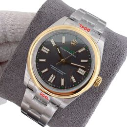 U1 Rolex Oyster Perpetual 100TH Automatic Stainless Steel Watch Bezel Men's Watch Sapphire Glass Case New Black Case - chnbuybuy