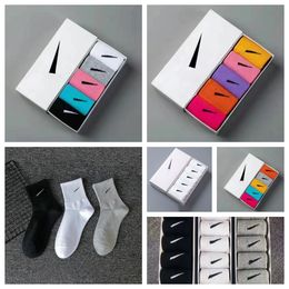 Mens socks women cotton socks mens designer mens socks soft breathable sports stockings medium summer basketball football socks cotton sports socks 5PC/LOT - chnbuybuy