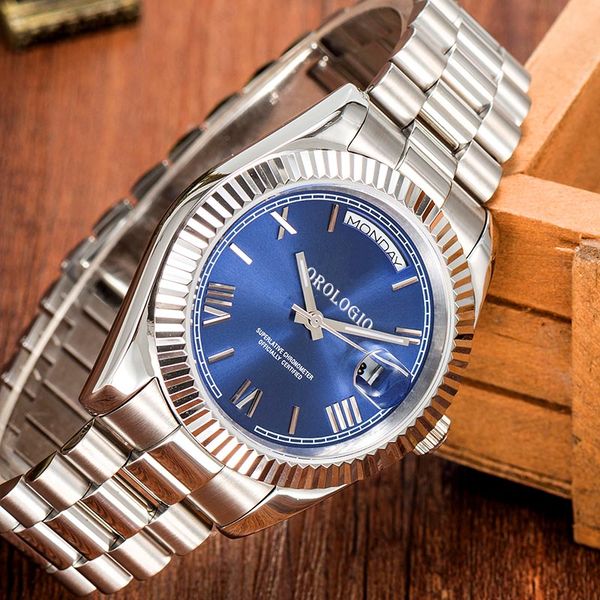 montre de luxe Mens Watches 41mm Automatic Movement full Stainless Watches 2813 Mechanical watches Luminous - Watches - chnbuybuy