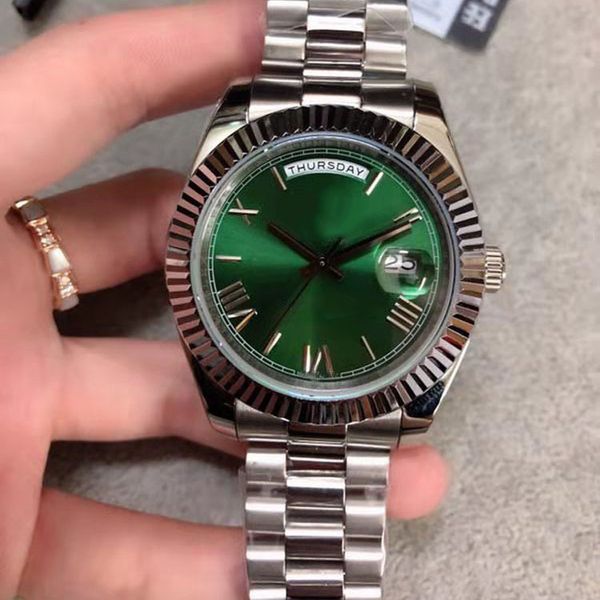 U1 Factory St9 Steel News Men Watches Green Dial Automatic Mechanics 41MM Sapphire Glass Stainless mens watch - Watches - chnbuybuy