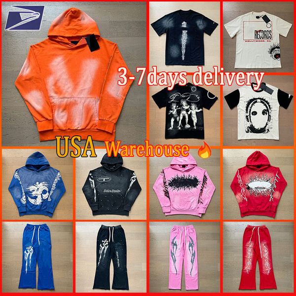 Designer t shirt men hoodie graphic tee for men womens hippie short sets Y2K vintage hoodies and pants streetwear washed classic men's clothing us size S-XL - Apparel - chnbuybuy