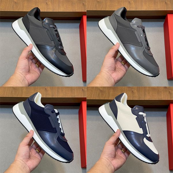 Designer Stylish Men Calfskin Comfortable Sneakers Gancini Men Low Top Sneakers Lightweight Low Top Sneakers Stylish and Versatile Skate Shoes 1041 - Shoes & Accessories - chnbuybuy