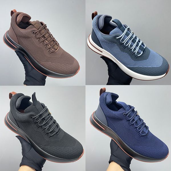 10A Men Luxury Knit Trainers 2026 Week End Walk Sneakers Mens Designer Storm System Technical Mesh Lace Up Cushion Sole Sport Shoes 1168