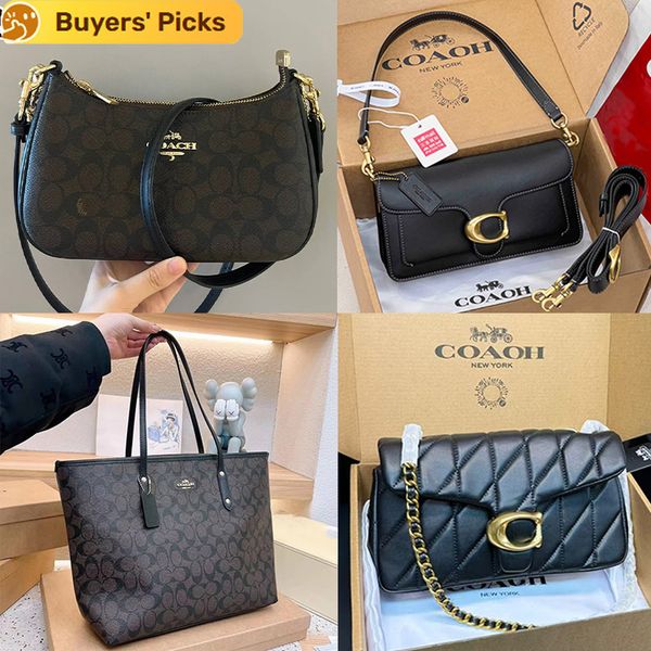 1:1 Correct Emblem teri shoulder bag Designer Handbag New Styles Metal Chain Underarm Bag Tabby Luxury Handbag High-Quality Classic Women's Leather Crossbody Bag - Bags, Luggage & Accessories - chnbuybuy