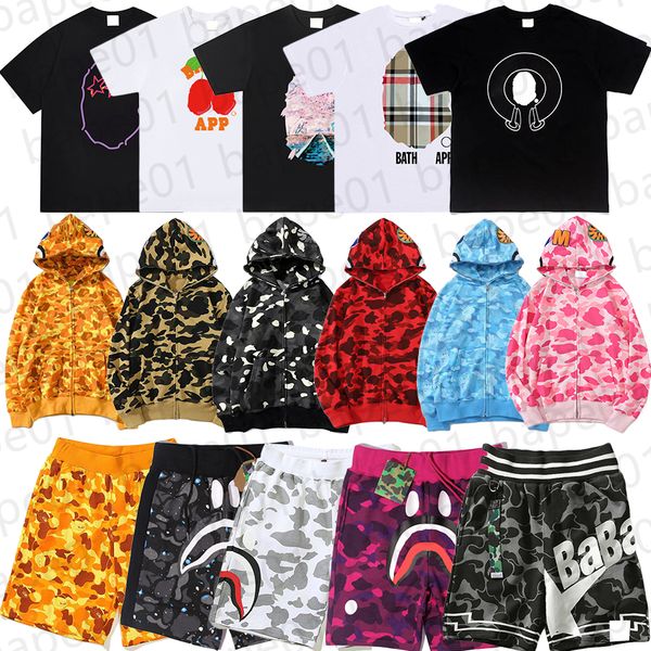 bapeshoodie t shirt designer shirt mens hoodies mens bapesshirts designer t shirts womens bapestshirt tees hoodie summer street clothes fashion tees asian size - Apparel - chnbuybuy
