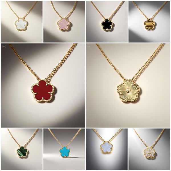 high quality clover necklace designer jewelry women gold necklace 15mm one motif flower necklace mother of pearl pendant pearls necklace gold designer necklace - Jewelry - chnbuybuy