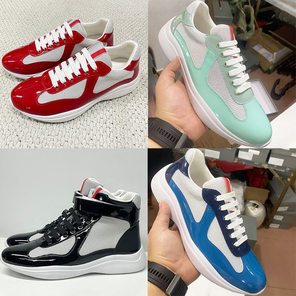 Plus Size EU49 Americas Cup Sneakers 2026 New Colours Designer Casual Sport Shoes Men Women Trainers Patent Leather Mesh Shoes Lace-Up Outdoor Shoes 53 - Shoes & Accessories - chnbuybuy