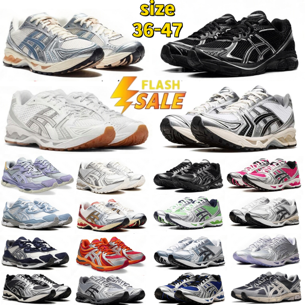 with box designer shoes asices gels nyc1130 k14 running shoes Japan kayano14es Metallic Silver Gold Chrome Toe Pink Foam Blue Tint mens womens outdoor sneakers 36-47 - Shoes & Accessories - chnbuybuy