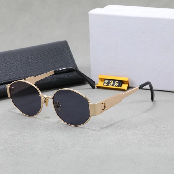 Designer Sunglasses For Women Designer Glasses Ladies Sunglass Metal Full Frame Mirror Woman With Box High Quality - Bags, Shoes & Accs - chnbuybuy