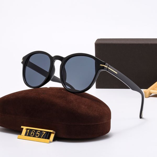 Classic Round Sunglasses Brand Designer UV400 Eyewear Metal Black Frame Sun Glasses Men Women Mirror Sunglasses Polaroid Lens With Box - Fashion Accessories - chnbuybuy