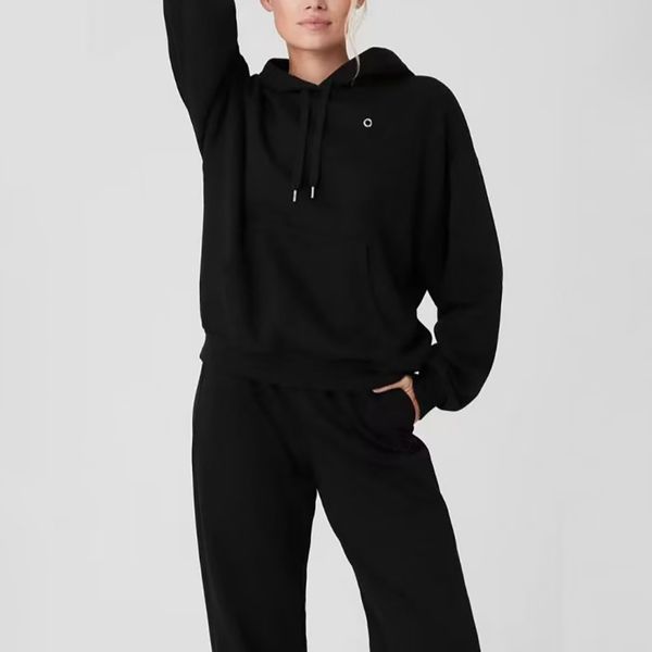 Womens Yoga Pants Hoodies Sweatshirt Designer Pant High Quality Womens Solid Color Yoga Sets High Waist Trousers Sportwear Sweatshirt Black Brown Gym Wear Size XS-L - Sports & Outdoors - chnbuybuy
